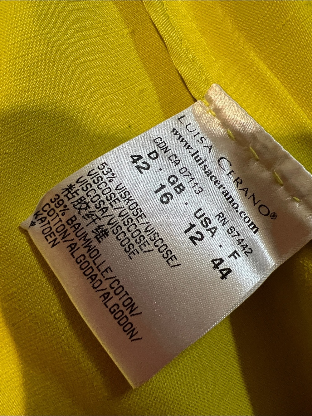 Luisa Cerano Bright Neon Yellow Women's Blazer Jacket - Picture 9 of 11